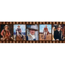 MasterPieces 1000 Piece Jigsaw Puzzle for Adults, Family, Or Kids - John Wayne Forever in Film - 13"x39"