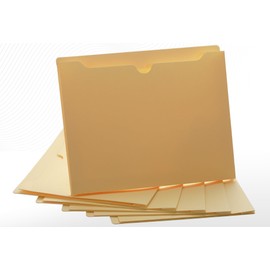 Manila File Jackets, 2 Inch Expansion, Letter Size, Reinforced Straight-Cut Tab, 6 Pack