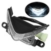 Motorcycle Headlight Transparent Lens Waterproof LED Front Center Lamp Replacement