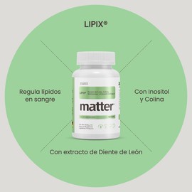 YOU MATTER SMART NUTRIENTS - Lipix - Suplemento Alimenticio Herbolario con Vitaminas y Aminoácidos - Apoyo para el Metabolismo de Grasas - Bote con 90 Cápsulas