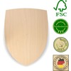 Knight's shield made of 3 mm birch plywood, natural, without