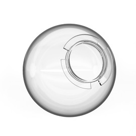 KastLite 10" Clear Acrylic Lamp Post Globe | Smooth Textured with 4-5/8" Twist Lock Neck | Manufactured in the USA