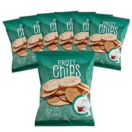 Proti Fit - Sea Salt & Vinegar Proti Protein Chips, 15g Protein, Low Calorie, Low Fat, Low Carb, High Fiber, Gluten Free, Healthy Snack Chips, 7 Single Serving Bags (Sea Salt & Vinegar)
