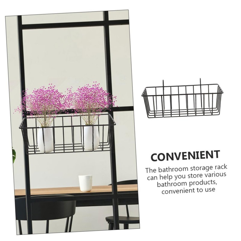 Ciieeo Bathroom Hanging Wire Basket Organizer for Wall Shelf for