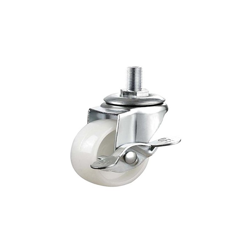 - 4 x 40mm Nylon Caster Wheels with Brakes for