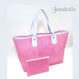 Jenaholic Sturdy Mesh Beach Bag Mesh Beach Bag 2 Black