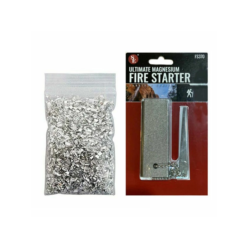 SE (3) MAGNESIUM FIRE STARTERS BLOCK EMERGENCY FLINT SURVIVAL &