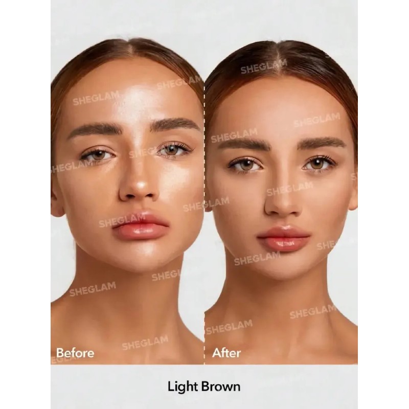 Sheglam Polvo Fijador Baked Glow Acabado Radiante Tono Light Brown