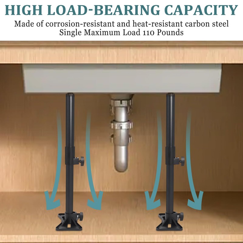 Swess Undermount Sink Brackets, Stainless Steel Adjustable kitchen sinks undermount