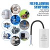 OFFCUP CBB60 Running Capacitor, 12μF 450V 4 Pins Motor Capacitor