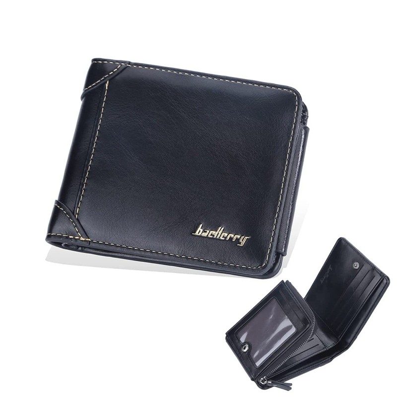 Thai Sawadee Men's Trifold Wallet, Thin, Compact, Thin, Leather Wallet,
