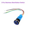 DMiotech 2 Pack 19mm / 3/4" Aluminium Alloy Momentary Push