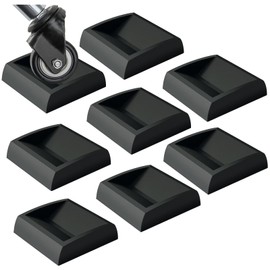 WELLGO Bed Stoppers & Furniture Cups 8pack 2"x2" - Premium Silicone Casters Furniture Wheel Stoppers fit All Wheels of Furniture, Sofa Bed Chairs-Made up of Solid Silicone Prevents Scratches