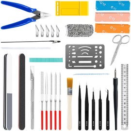 Yauhar 40Pcs Professional Model Tool Kit for Gundam, Pro Modeling Tools for Models Assembling Buildings Repairing and Fixing