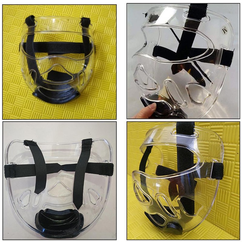 Taekwondo Headgear Clear Face Guard Portable Detachable Taekwondo Head Guard
