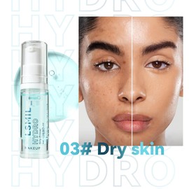 Hydrating Face Primer - Long Lasting Hydrating Makeup Primer - Pore Primer Under Foundation Full Coverage Smoothing Moisturizing Makeup Base, Matte Primes for Dry Skin 5ml (03 Blue)