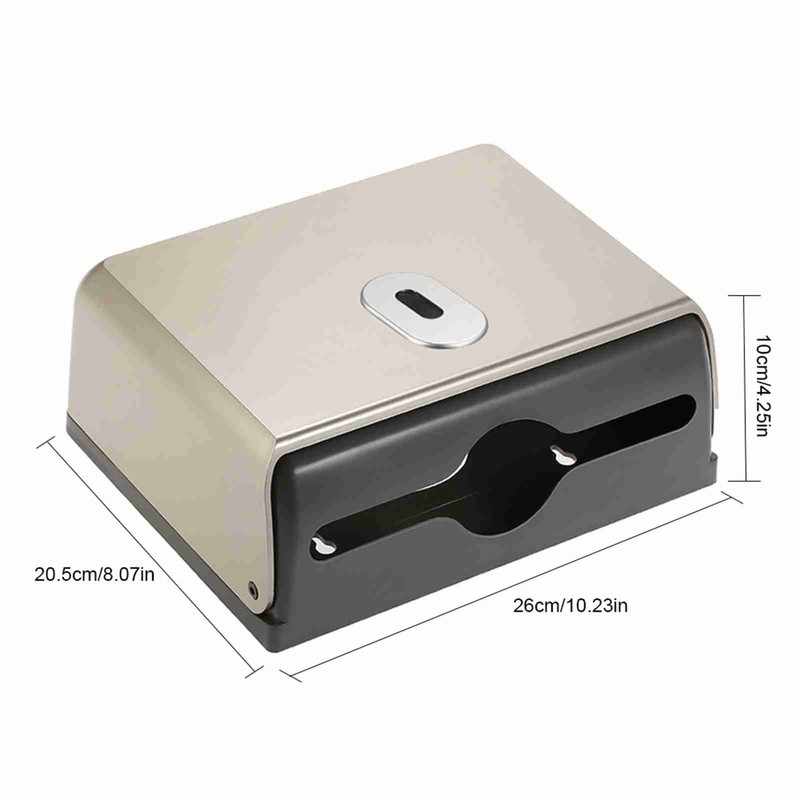 Wall-mounted Bathroom Tissue Dispenser Tissue Box Holder for Multifold Paper