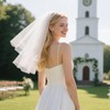 Yolyoo Bride To Be Embroidered Veil - Short Bride Veil