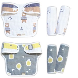 OU.OU 6-Piece Set of 6 Baby Straps, Drool Cover, 100% Cotton, Soft, Baby Carrier, Drool Pad, Baby Carrier, Drool Cover, Unisex, Ergo Drool Cover, Baby Carrier, Stroller, Child Seat, Baby Shower, Gift