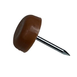 Nail On Furniture Glides/Flat Head/Chair Foot Glides in Brown Pack of 20/ Choose Your Size! (1”,3/4”,1/2”,5/8”,7/8”) by E.H.C (7/8" Diameter)