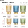 DASITON Makeup Brush holder Organizer,Crystal Cosmetic Makeup Brush Glass Brushes