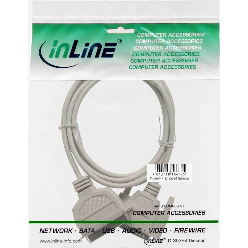 InLine® 11435 Bi-Directional Printer Cable 5 m