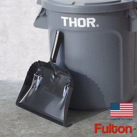 Fulton 182B-20PK 7-1/2" x 12-3/4" Dustpan Steel, Black