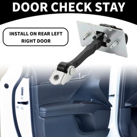 Partuto Door Check Strap Stopper Limiter No.9677467280 - for PEUGEOT 308 II 2013-2021 Metal Black 1Pc