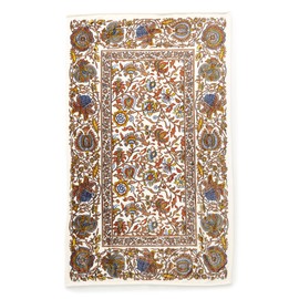 Vera Bradley Women's Fleece Plush Throw Blanket, Marrakesh Vines Neutral