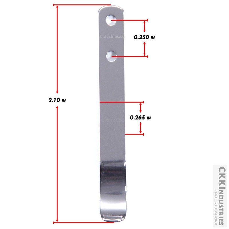 EZSMITH (Model 35 Universal Pocket Clip - (Satin Finish) -