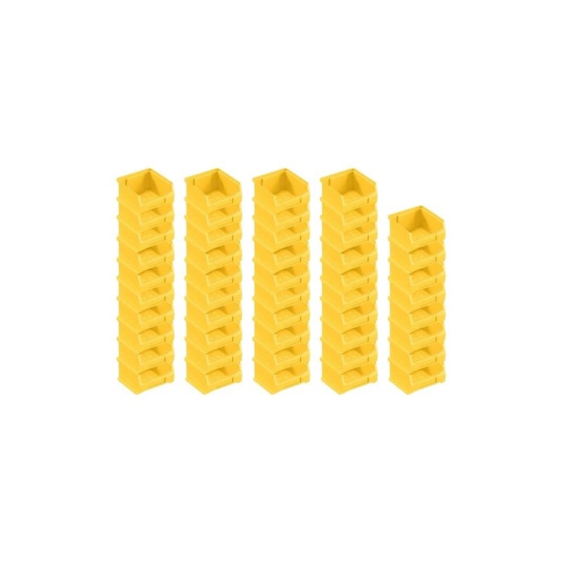 PROREGAL SuperSparSet 48 x Yellow Storage Boxes 1.0, H x