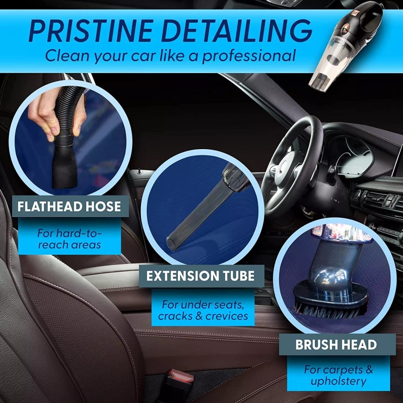 Audew Cleaner POTENTE Aspiradora de Mano para Carro Auto Portable