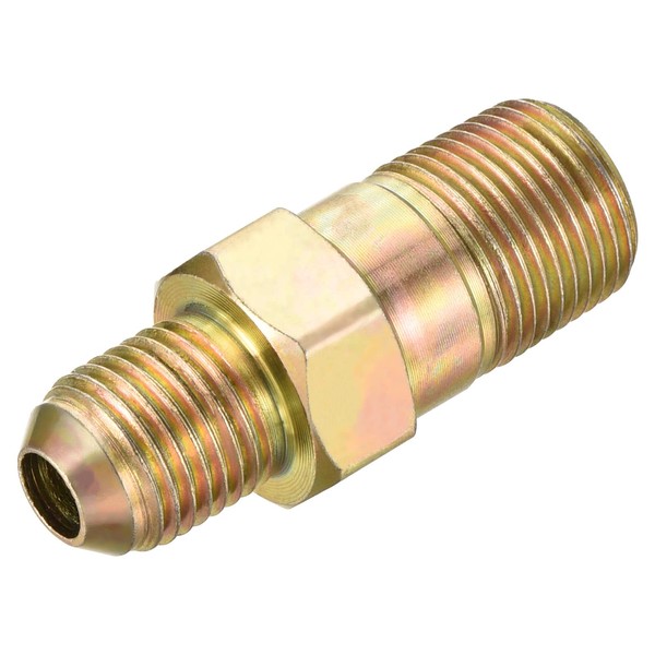 sourcing map Pipe Fitting Hexagonal Coupling 9/16"-18 UNF Male Thread