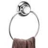 MaxHold No-Drilling/Suction Cup Round Towel Ring - Vaccum System -