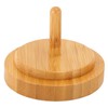 Wooden Yarn Holder Smoothing Sturdy Stable Base Easy Operation Detachable