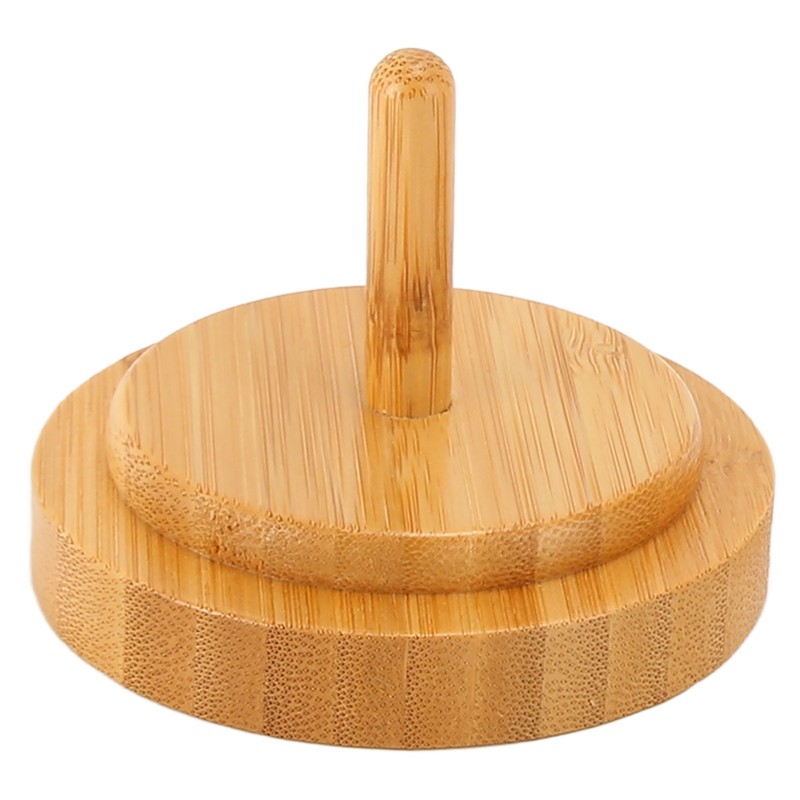 Wooden Yarn Holder Smoothing Sturdy Stable Base Easy Operation Detachable