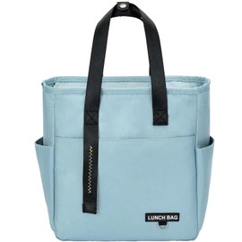 Lonchera Termica Impermeable - Bolsa de Almuerzo Aislada Porta Alimentos Nevera Portátil, Hermética Porta Fiambrera Plegable Hielera con Bolsillos Laterales, A Prueba de Fugas para Adultos Mujer