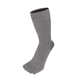 TOETOE - Men, Women Essential/Everyday Stretchy Soft Silk Mid-Calf Seamless Plain Toe Socks, Hygienic, Breathable