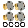 Aswalling Garden Hose Repair Kit, Aluminum Alloy Garden Hose End Mender,Fit 5/8in&3/4in Garden Hose Connector,with 4 Hose Washers