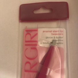 COVERGIRL New COVERGIRL ENAMEL SLANT TIP TWEEZERS RARE ORIGINAL PRECISION TIPS IN POUCH