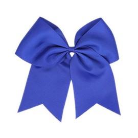 ZOONAI Women's Teen Girls Large Classic Bow Hair Scrunchie - blue