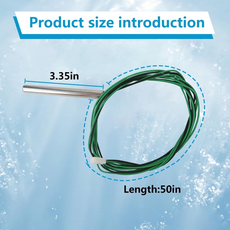 Pool Heater Temperature Sensor Fit for Raypak Heaters, Easy Installation,