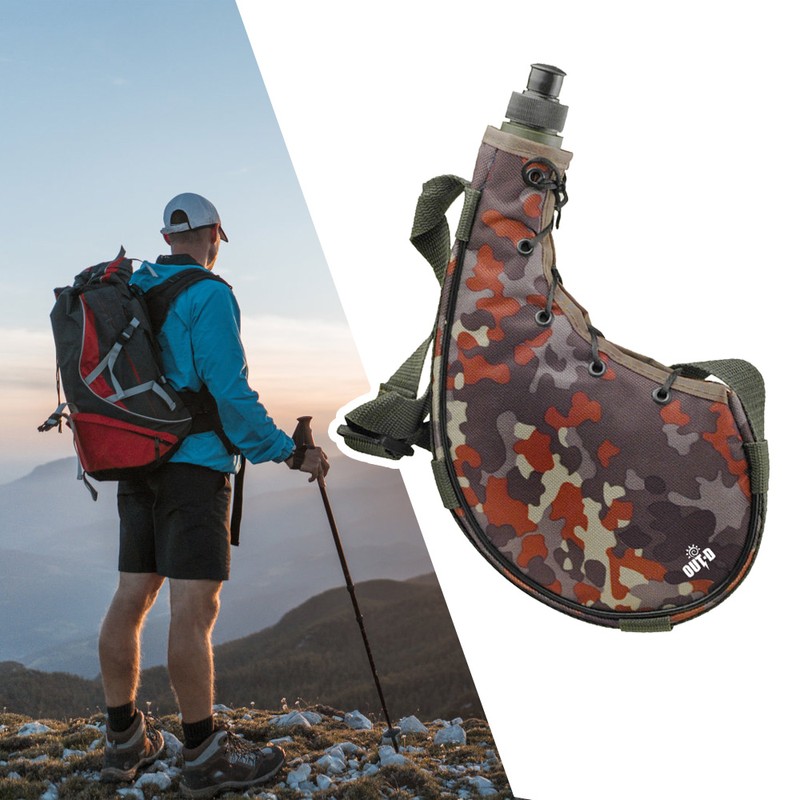 Outdoor Water Bottle 800ml Water Kettle Sports Bottles with Shoulder