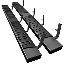 Perfit Liner 6 inches Running Boards Compatible with 2015-2025 Crew Cab Chevy Colorado/GMC Canyon (4 Full Size Doors) Black Aluminum Alloy Side Steps Rails Nerf Bars 6''