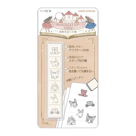 Kamio Japan Stamp MONOGATARI 6 Stamps Cat in Boots 226627