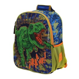 Mochila Azul Escolar Diseño 3D de Dinosaurio Chenson Original Korav