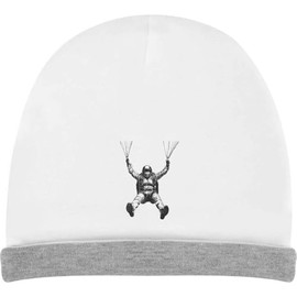 Azeeda 'Man Skydiving' Kids Slouch Hat (KH00033650) White