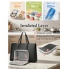 MATEIN Laptop Tote Bag with Insulated Lunch Compartment, 15.6 Inch