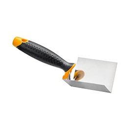 HARDY Trowel Inner Angled 2K Stainless Steel * 28 * Series Spatulas Mortar Mason Plastering Solid Wood Handle Comfortable Light 8 x 6 x 6 cm