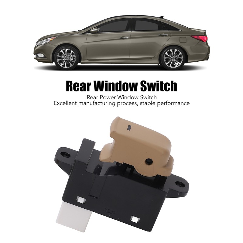Rear Power Window Switch 93580 3S001 Beige Replacement for Hyundai